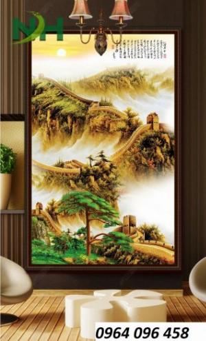 Tranh vạn lý trường thành - tranh gạch 3d vạn lý trường thành - 655SM