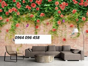 Mẫu tranh hoa hồng - tranh gạch 3d hoa hồng - KFD3
