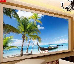 Tranh 3d cảnh biển - tranh gạch 3d cảnh biển - 543SL