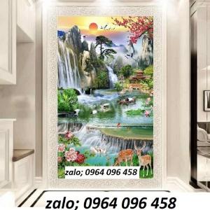 Tranh cảnh 3d - tranh gạch 3d cảnh thiên nhiên - 876SM