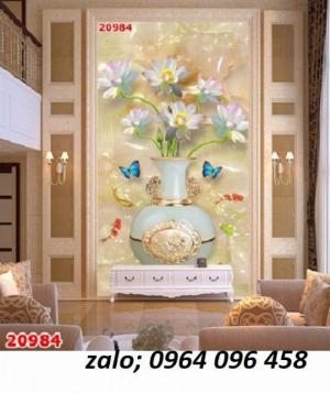 Tranh gạch men 3d phong thủy phòng khách - KVC44