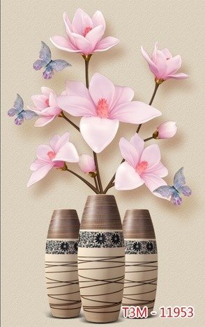 Tranh gạch men 3d phong thủy phòng khách - KVC44