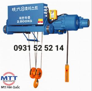Palang cáp dầm đôi 3 tấn 12 mét Hyundai - Palang dầm đôi 3 tấn 12 mét Hyundai