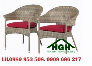 Ghế nhựa giả mây Hồng Gia Hân MS58