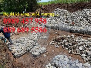 Rọ đá bọc nhựa 2x1x1m, rọ đá mạ kẽm 1x1x1m, 1x1x0,5m