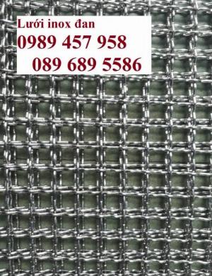 Lưới inox 304 5x5, 10x10, 20x20 khổ 1m, 1,2m, 1,5m, lưới đan inox SUS316