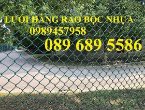 Lưới thép làm lồng nuôi cá, Lưới b40 bọc nhựa làm hàng rào