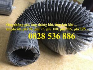 Bán Ống thông khí phi 350, ống hút bụi gân nhựa phi 200, ống nhựa mềm lõi thép phi 200