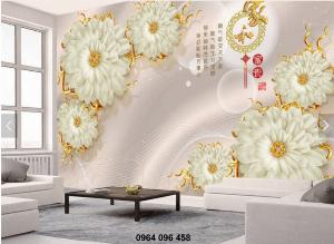 Tranh 3d - tranh gạch 3d phòng khách đẹp - 876DM