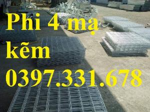 Lưới thép hàn phi 4 ô (200x200) dạng tấm, dạng cuộn mới 100%