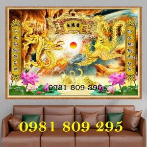 Tranh gạch men 3d long phụng , rồng HGHY78