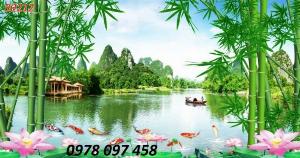 Tranh gạch họa tiết phong cảnh