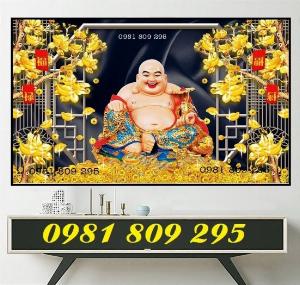 Tranh 3d thần tài ,tranh gạch men