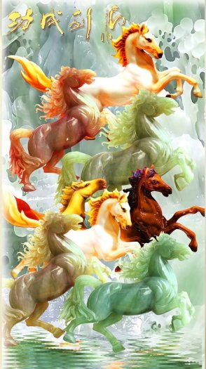 Tranh gạch men 3d phong thủy phòng khách - 532SL