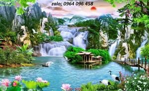 Tranh 3d phong cảnh - tranh gạch 3d phong cảnh - 765SK