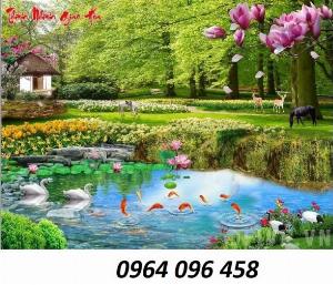 Tranh 3d - tranh gạch 3d phòng khách đẹp - GCC4