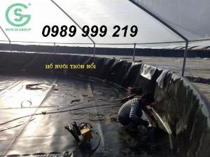 Bạt hdpe 1.5mm cáng 3 lớp chống thấm khổ 4x50m 200m2 lót hồ chứa nước