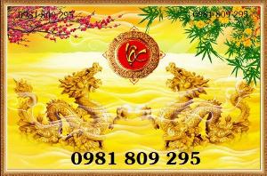 Tranh gạch rồng 3d, tranh song rồng