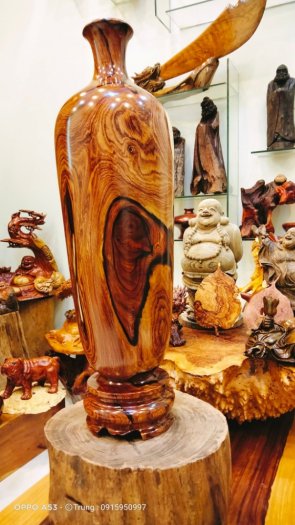 Chum bình gỗ trang trí phong thủy