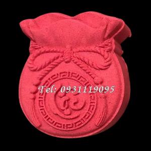 Khuôn trung thu lò xo, khuôn ép xôi túi tiền chữ Lộc – Loại 50 gram - Mã số 1131