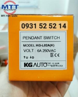 Tay bấm điều khiển cầu trục 2 nút KG-L02A(K) có dây