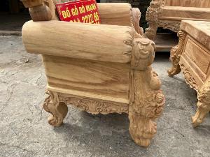 Bộ bàn ghế hoàng gia nguyên khối gỗ gõ đỏ