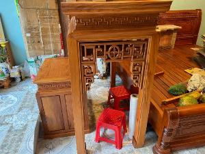 An Gian Thờ Loại Nhỏ Gỗ Gõ Đỏ