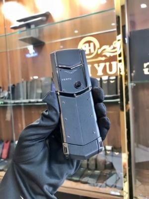Vertu signature pure black mix diamond nguyên zin chính hãng 100%