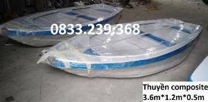 Thuyền câu giải trí 3.6m * 1.2m * 0.5m