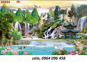 Tranh 3d phong cảnh - tranh gạch 3d phong cảnh - 644SL