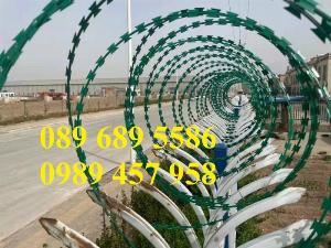 Nhận thi công hàng rào dây thép gai hình dao biệt thự, Dây thép gai lưỡi dao