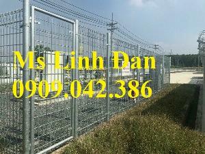 Hàng rào lưới thép công nghiệp, lưới thép hàng rào sơn tĩnh điện đẹp,