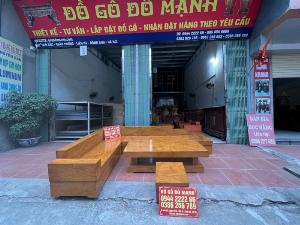 Bộ Sofa góc gỗ cẩm vàng