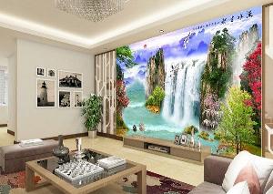Tranh gạch 3d ốp tường phòng khách - VCX3