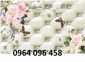 Tranh 3d hoa ngọc - tranh gạch 3d hoa ngọc - VCX43