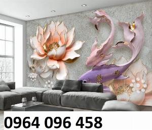 Tranh cá chép 3d - tranh gạch 3d cá chép - GS33