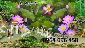 Tranh vinh quy bái tổ - tranh gạch 3d ốp tường - 643SO