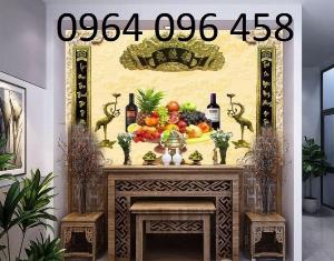Tranh bàn thờ 3d - tranh gạch 3d bàn thờ - 433SP