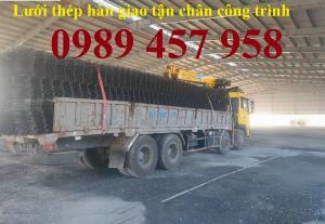 Lưới đổ sàn, lưới thép hàn chập phi 5 150x150, sắt đổ bê tông chống nứt D6 200x200