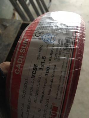 Dây điện Cadisun 1x1.5mm lõi đồng