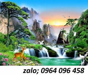 Tranh 3d - tranh gạch 3d ốp tường phòng khách - 633SP