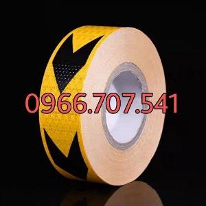 Đề can dán phản quang vàng đen