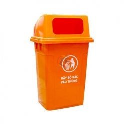 Thùng rác lật 2 mặt hoàng kim