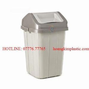 Thùng rác lật 2 mặt hoàng kim