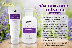 Sữa tắm trắng da Cvin
