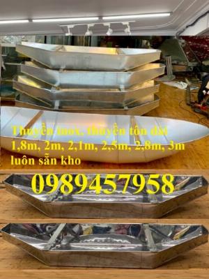 Thuyền inox chèo tay 2m, 2,3m
