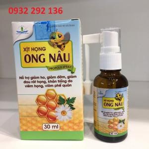 Xịt họng Ong nâu keo ong giúp giảm ho