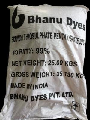 Hoá chất Sodium thiosulphate pentahyderate (Na2S2O3.5H2O) – Bhanu Dyes/Ấn Độ