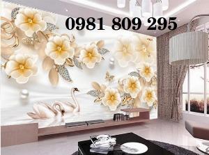 Tranh gạch men 3d thiên nga HP85664