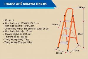 Thang ghế thắp hương, Thang ghế có tay vịn NIKAWA NKS-04